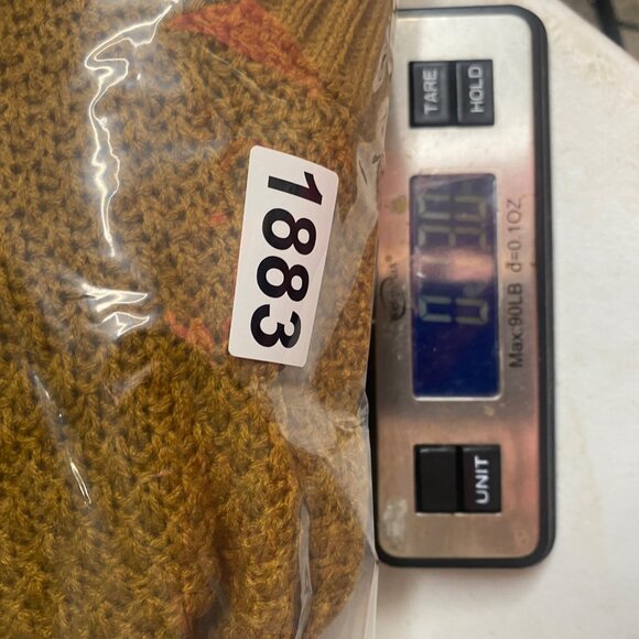 Wishlist Wool Blend Open Cardigan Sweater M/L Mustard Yellow Sweater Knit Oversi - Picture 9 of 9